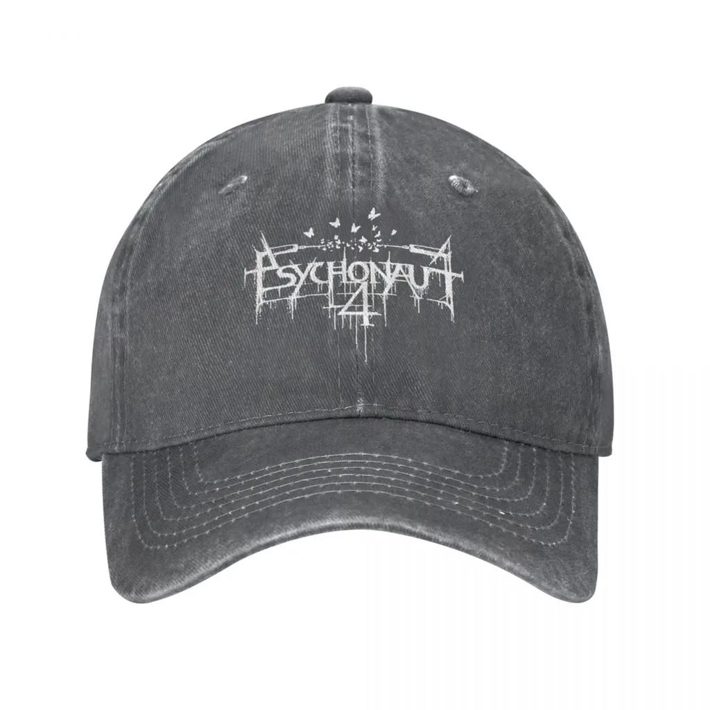 Psychonaut 4 Logo Baseball Cap Retro Distressed Washed Rock Death Metal Snapback Hat Running Golf Caps Hat