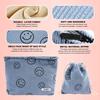 Trendy Large Capacity Corduroy Smile Face Crossbody Makeup Bag