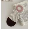 Sock Children's Summer Lightweight Striped Ankle Socks with Invisible Shallow Opening, Anti-slip, Non-slip Off-the-heel Cotton Dopamine Short Socks