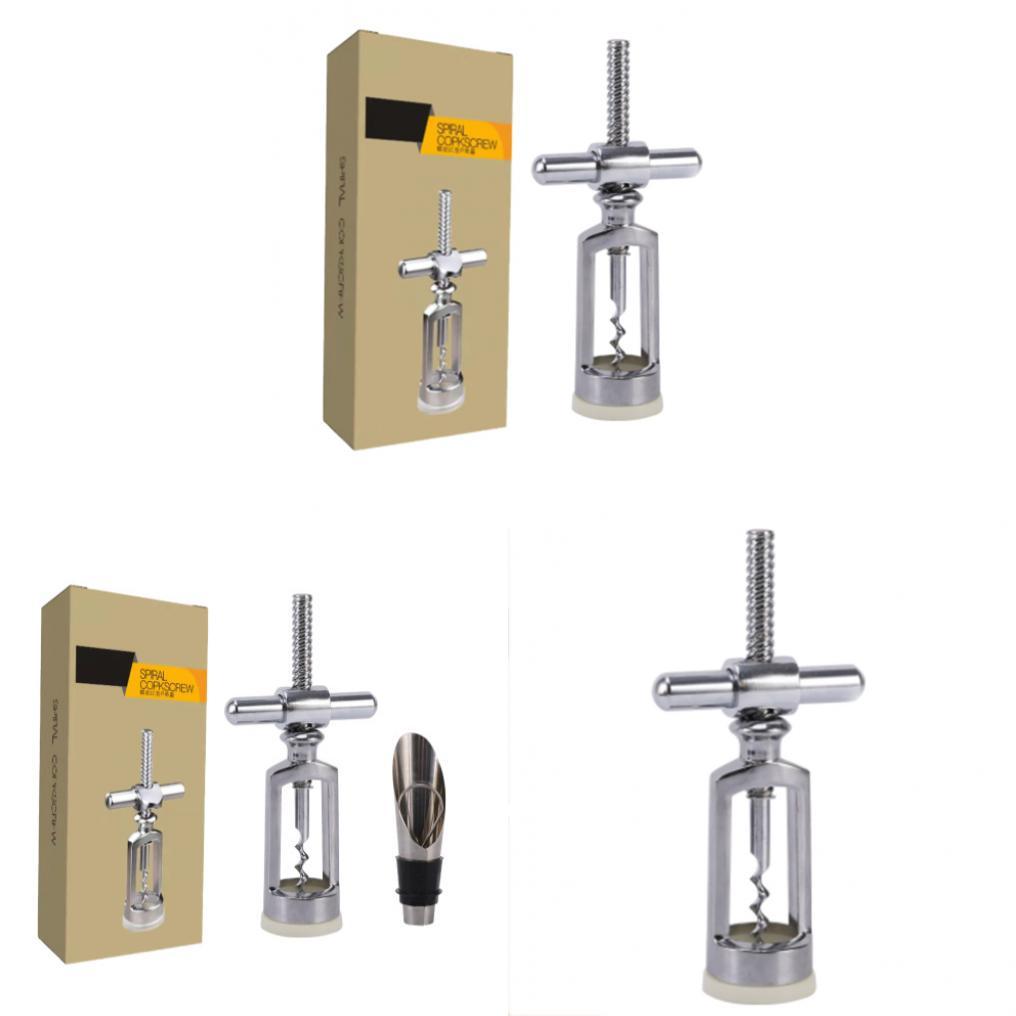 Multifunction Zinc Alloy Wine Opener With Bottle Stopper For Gift Celebrations