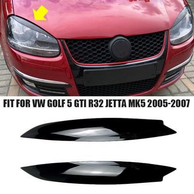 Κατάλληλο για αξεσουάρ VW Golf 5 GTI R32 Jetta MK5 2005 2006 2007 Ανθρακονήματα ABS Προβολείς Βλεφάρων Κάλυμμα φρυδιών