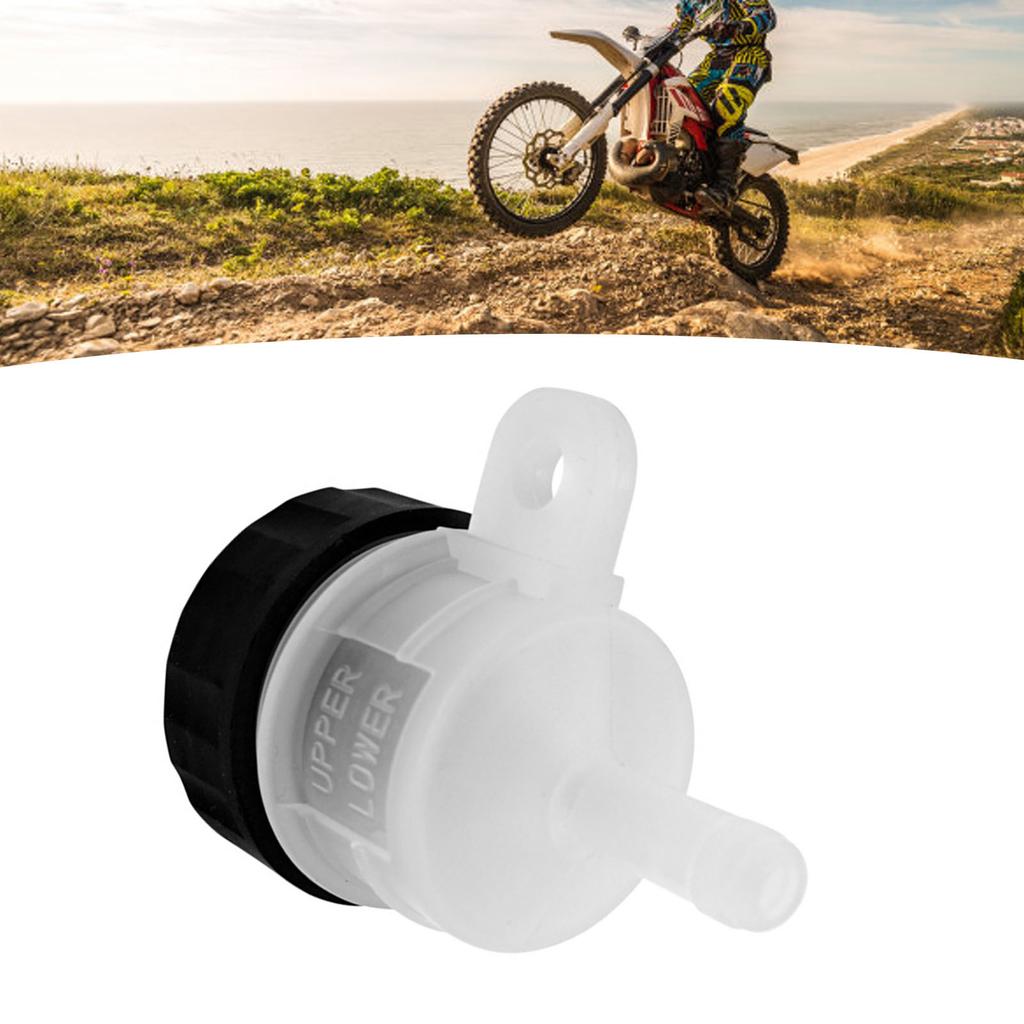 Motorcycle Oil Cup White Lightweight Safe Leakproof Fluid Bottle Reservoir for Motorbike