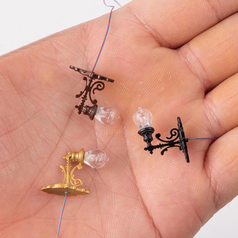 Miniatur Puppenhaus Wandlampe Licht Schreibtischlampe Mini LED Beleuchtung Heimdekoration Puppenmöbel Spielzeug Kann Hell Sein