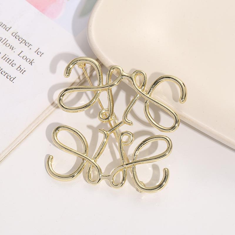 

Корейская брошь из сплава с геометрической квадратной формой и полым минималистичным дизайном