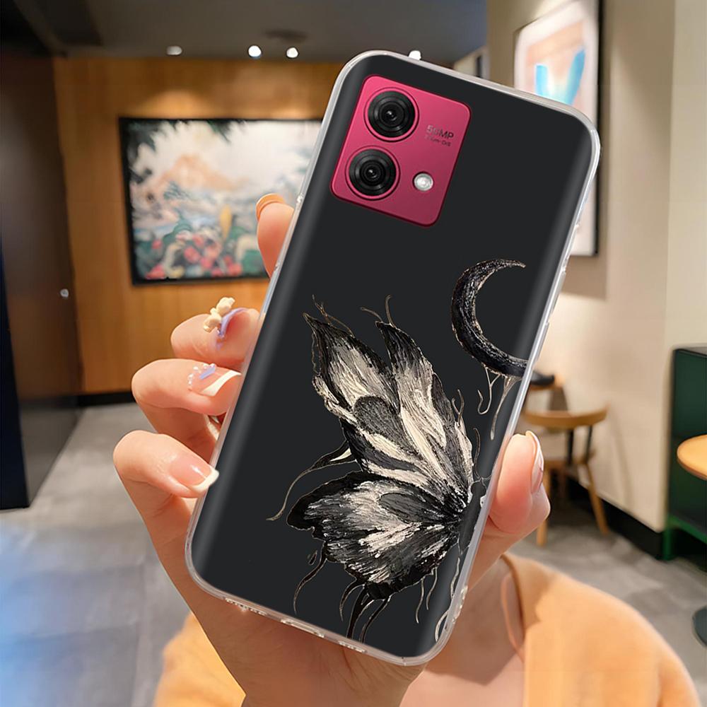 Für Moto G84 Hülle Mode Niedliche Cartoon Rückseite Für Motorola Moto G84 Handy Silikon Hüllen 6,8 Zoll MotoG84 Schutz Fundas