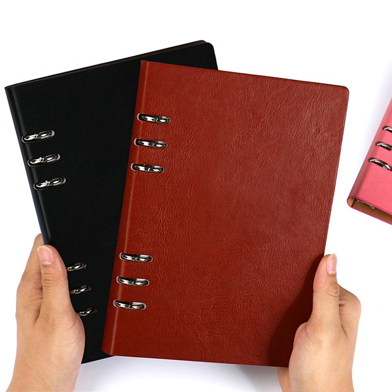 Buy A4 B5 A5 A6 Looseleaf Notebook Diary Notepad Leather Agenda School