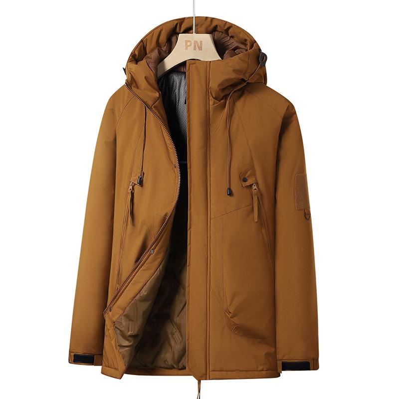 Men and Women's Jackets and Couples Outdoor Sports Workwear Graphene Inner Liner Hooded Warmth Thickened Cotton Jacket