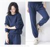 Γυναικείο Φλις Αθλητικό Σετ Φθινοπώρου/Χειμώνα: Ζεστό, Μοντέρνο και Άνετο Καθημερινό Φούτερ και Παντελόνι με Μακρύ Μανίκι.