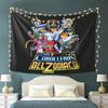 Knights Of The Zodiac Saint Seiya Tapestry Wall Hanging Aesthetic Home Decor Tapestries for Living Room Bedroom