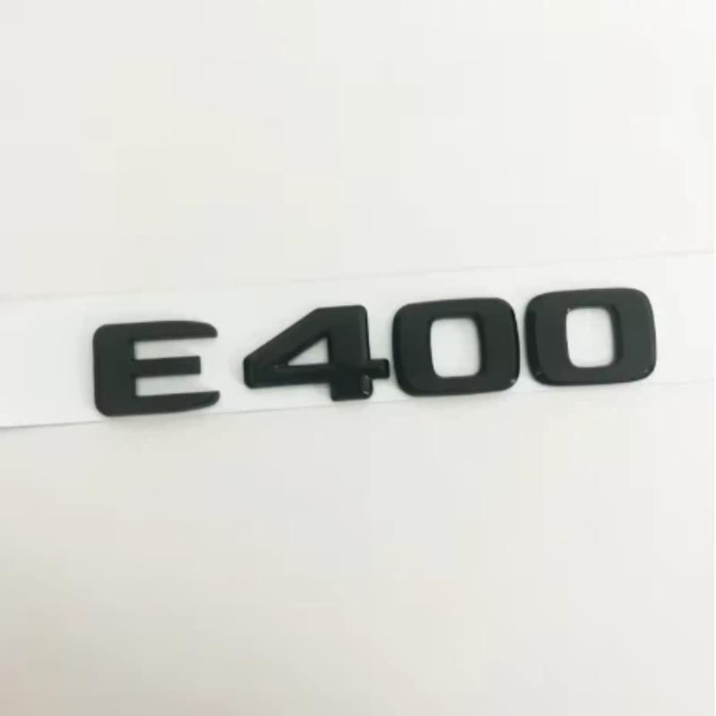 Black Silve Letters E200 E260 E300 E400 E450 E220d E350d E400d ABS Emblem Badge Car Trunk Logo Sticker