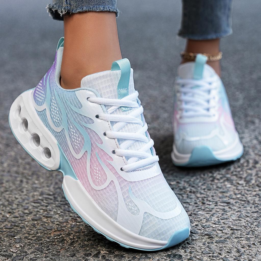 New Casual Sneakers Womens Lightweight Breathable Running Shoes Air Cushion Shock-absorb Fashion Sports Shoes Tennis Trainers
