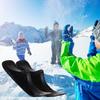 2/1Pair Ski Sleigh Sled Ski Board Snow Sledge Board Set Snow Ski Scooter Ski Scooter for Kids Outdoor Sports Accessories
