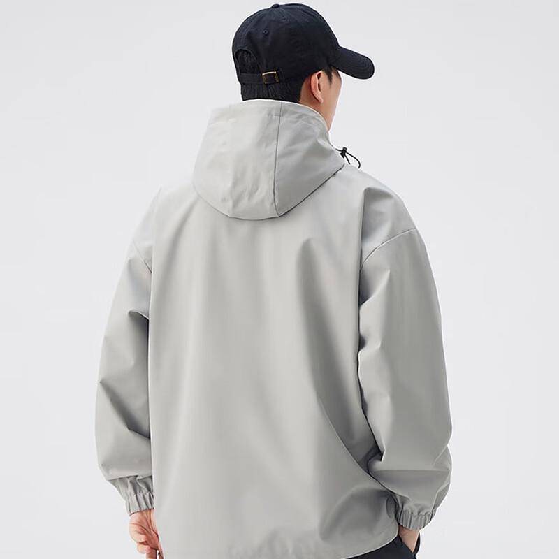 JEEP SPIRIT Men's Hooded Casual Windbreaker Jacket