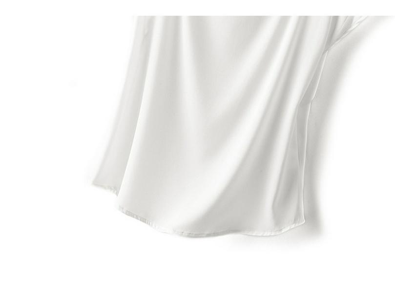 Women's Loose Silk Mulberry Short-Sleeve T-Shirt - Korean Style Sleeveless Summer Top