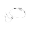 Swarovski Hollow interlocking rhodium-plated bracelet for men and women, couple style, silver 5663493