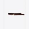 Crocodile Belt_wine Brown