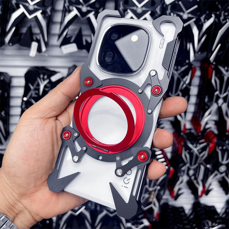 Magnetic Metal Bumper For Realme GT Neo 7,6 SE,7X GT 7,6,5 PRO Case Rimless 360 Degree Rotation Holder With Lens Cover