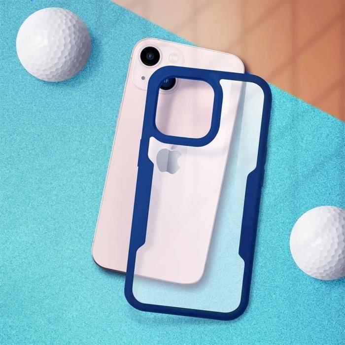 Coque pour iPhone 14 Plus - Protection Intégrale - Silicone Bleu - Semi-rigide - Absorption des chocs