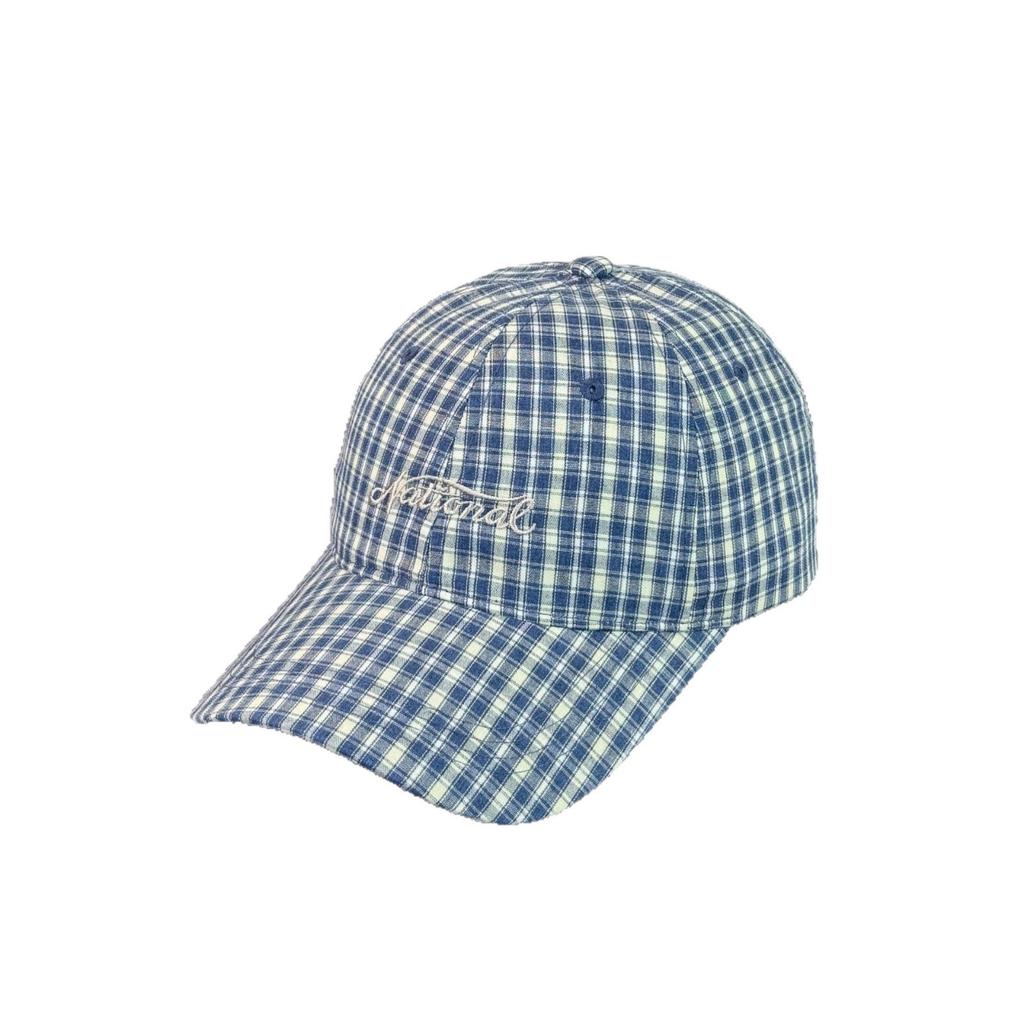 Fashion Hat spring and summer new Korean plaid soft top small baseball cap female couple outdoor mountaineering small cap male