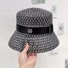 Korean  Breathable Hollow Fisherman Hat, Personalized Basin Hat, Fashionable Diamond Bucket Hat for Women's Summer Outings