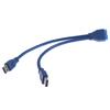 2 Port Usb 3.0 Type A Male To 20 Pin Header Male Adapter Cable Cord
