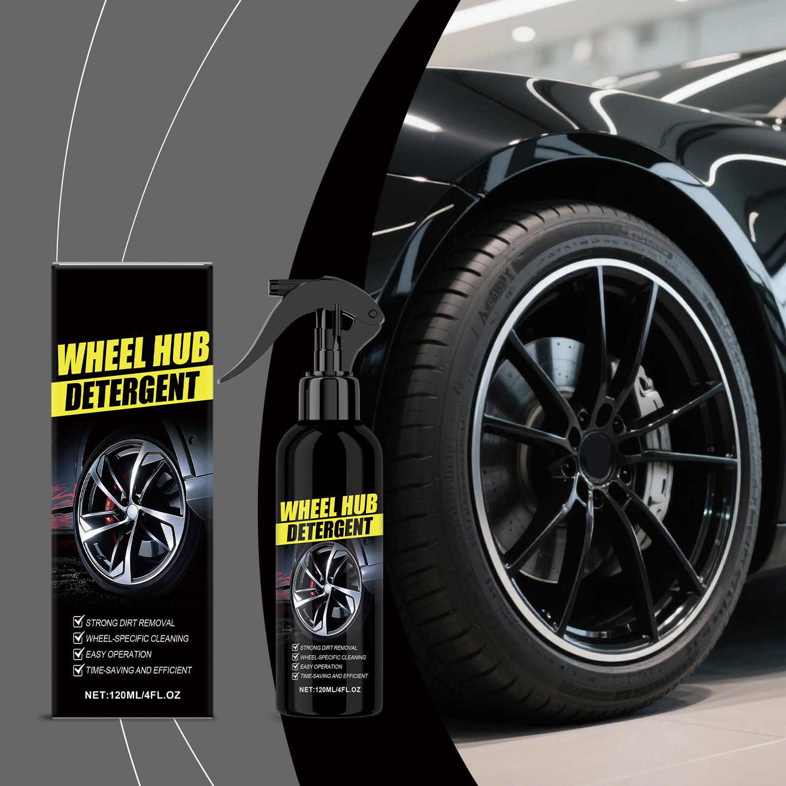 Car Wheel Hub Metal Stain Cleaner, Restorer, Polisher, and Protectant - 120ML One Size