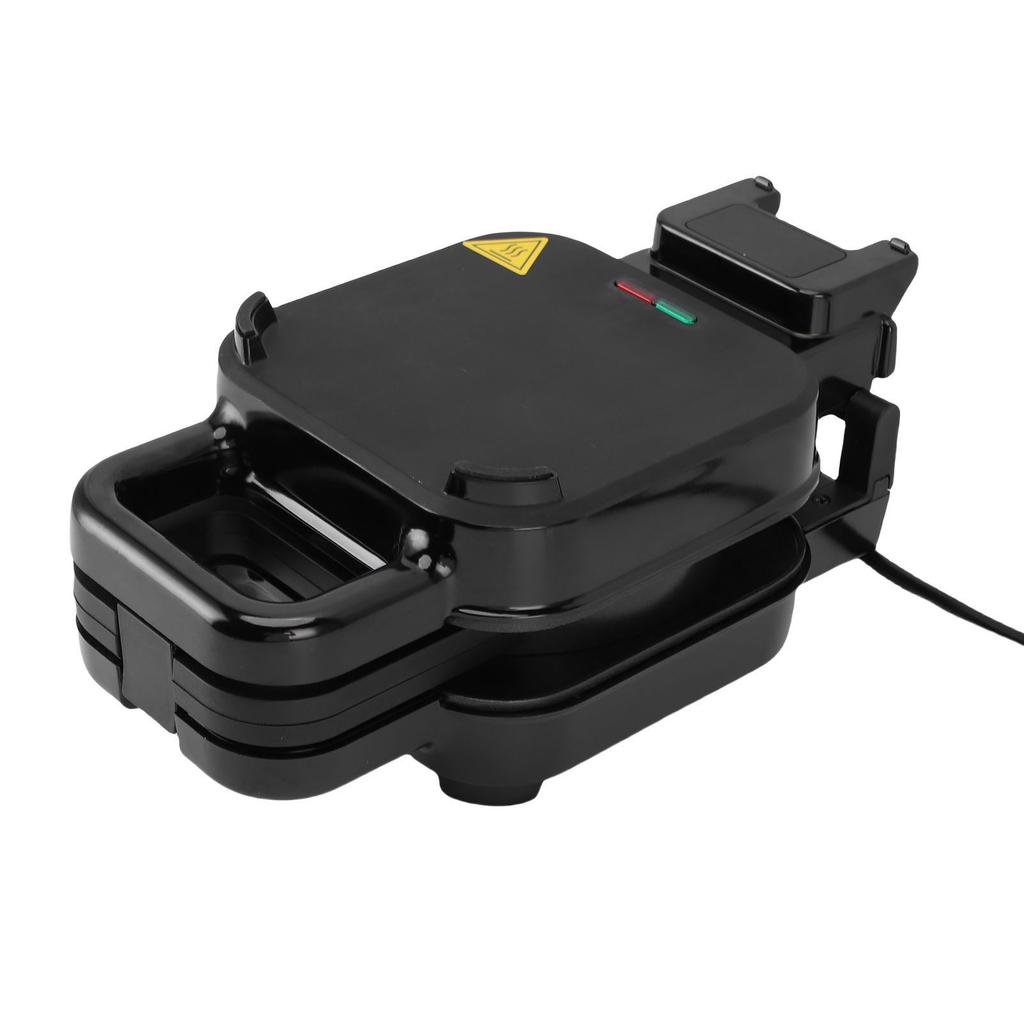 Stuffed Waffle Maker 800W Double Sided Heating SUS Non Stick Fluffy Waffle Iron for Home Use Easy