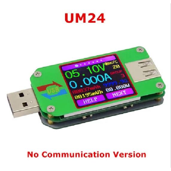 UM34/UM34C UM24/UM24C UM25/UM25C Color LCD Display USB Voltage Tester Current Meter Voltmeter Battery Charge Measure