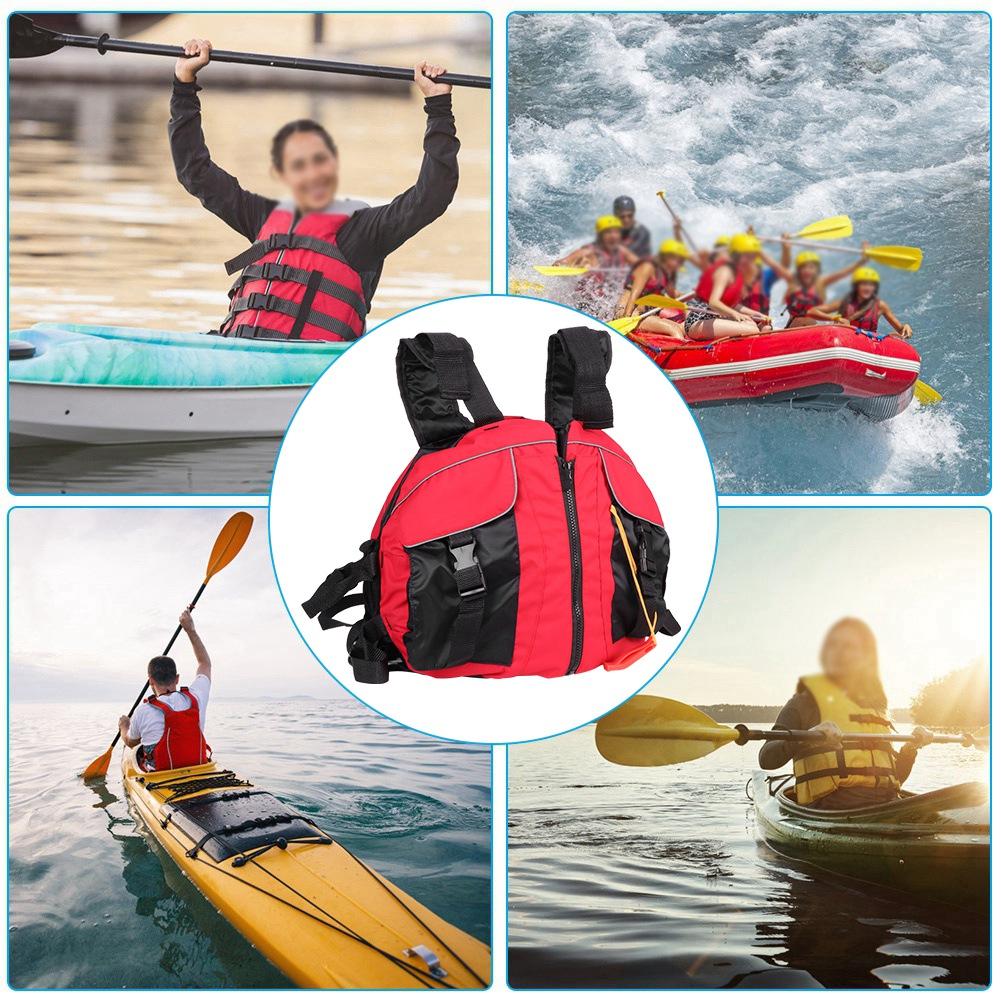 Adult Life Jacket Vest Beatle Shape Good Buoyancy Equipment for Canoeing Fishing Boatred