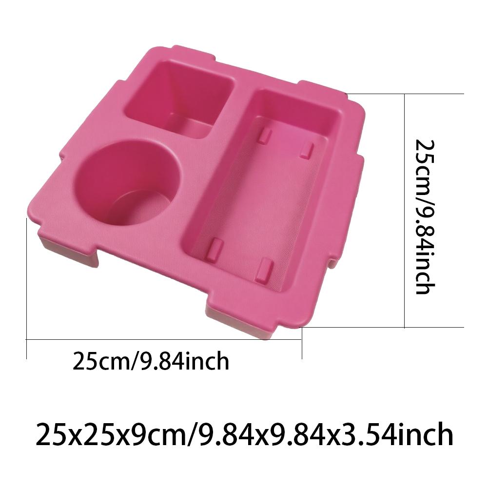 EVA Phone Storage Lid Cup Organizer Holder Rack Bag Top Snack Tray Waterproof Soft Cover Divider for Beach Trip Camping Travel