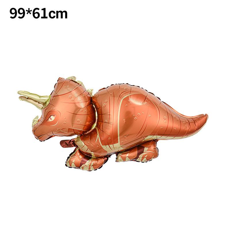 Cartoon Animal Tyrannosaurus Rex Dinosaur Balloon Children'S Cartoon Q Version Birthday Forest Theme Party Decoration