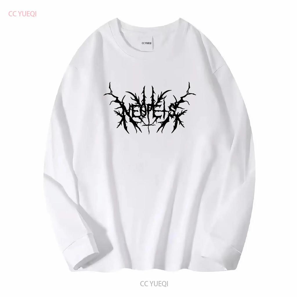 Neopets Metal Logo T Shirt Long or Short Sleeves Vintage Washed Homme Designer Clothes Stylish Comfortable Soft