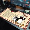 Pingu Cartoon Color Mouse Pad Large Gaming Table Cushion Non-slip Laptop Tablet Big Mousepad XXL Mat Mini PC Playmat With Lock edge