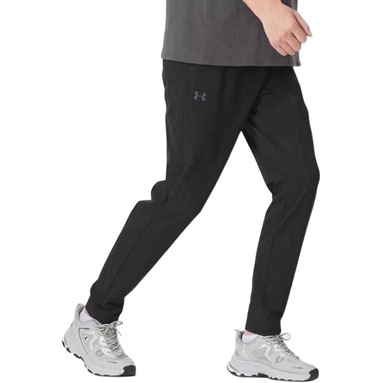 Under Armour Outdoor Woven Fleece Windproof Warm Straight Leg Casual Pants Unisex pants Black 24600708-001