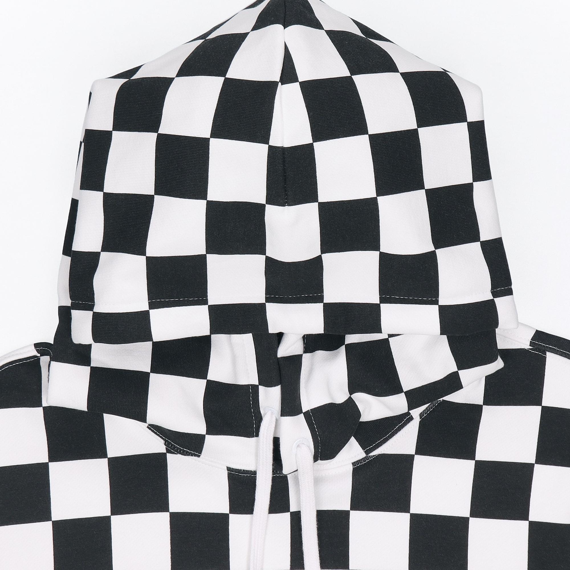 Vans Эксклюзивный набор клетчатых пуловеров с капюшоном для мужчин с капюшоном черного — фото 4