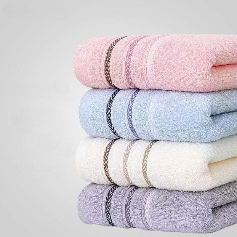 Thickened Pure Cotton Class a Household Towels Absorbent Face Towels for Adults Strong Water Absorption All-Cotton Towels