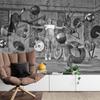 Photomural Woman Floating Between Sports Equipment Washable Fleece 405x270