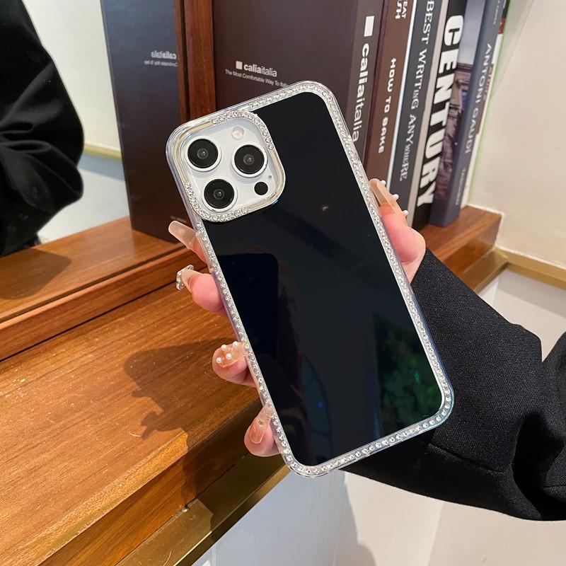 

Підходить для Apple 16proMax Чохол для мобільного телефону з флеш-обробкою по краю Світла розкіш IPhone 15 Цукерковий однотонний 14 Простий захисний чохол iPhone13proMax