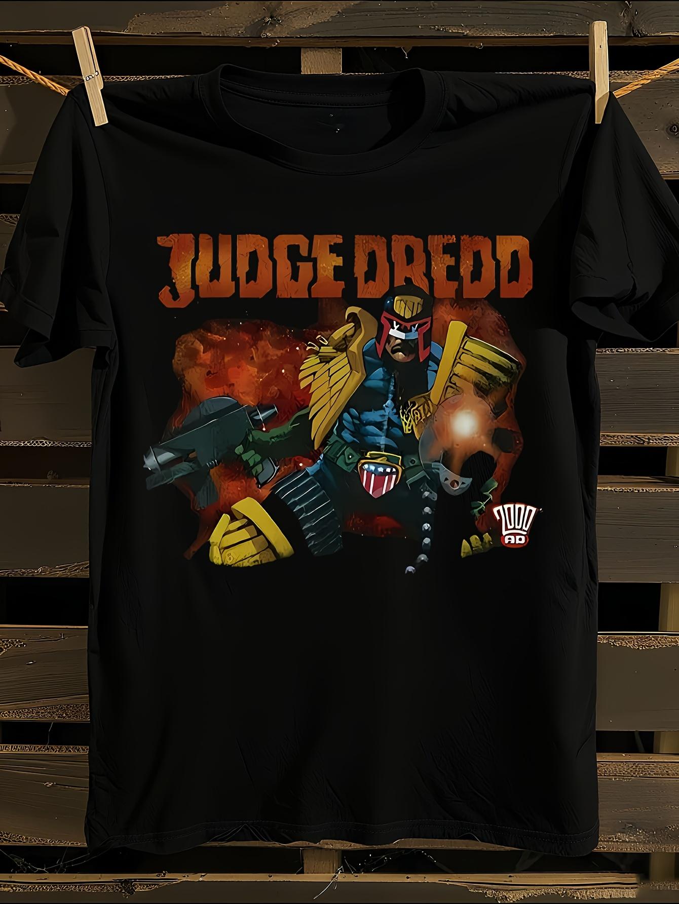 Judge Dredd Through Fire Comic Book Graphic Tshirt S