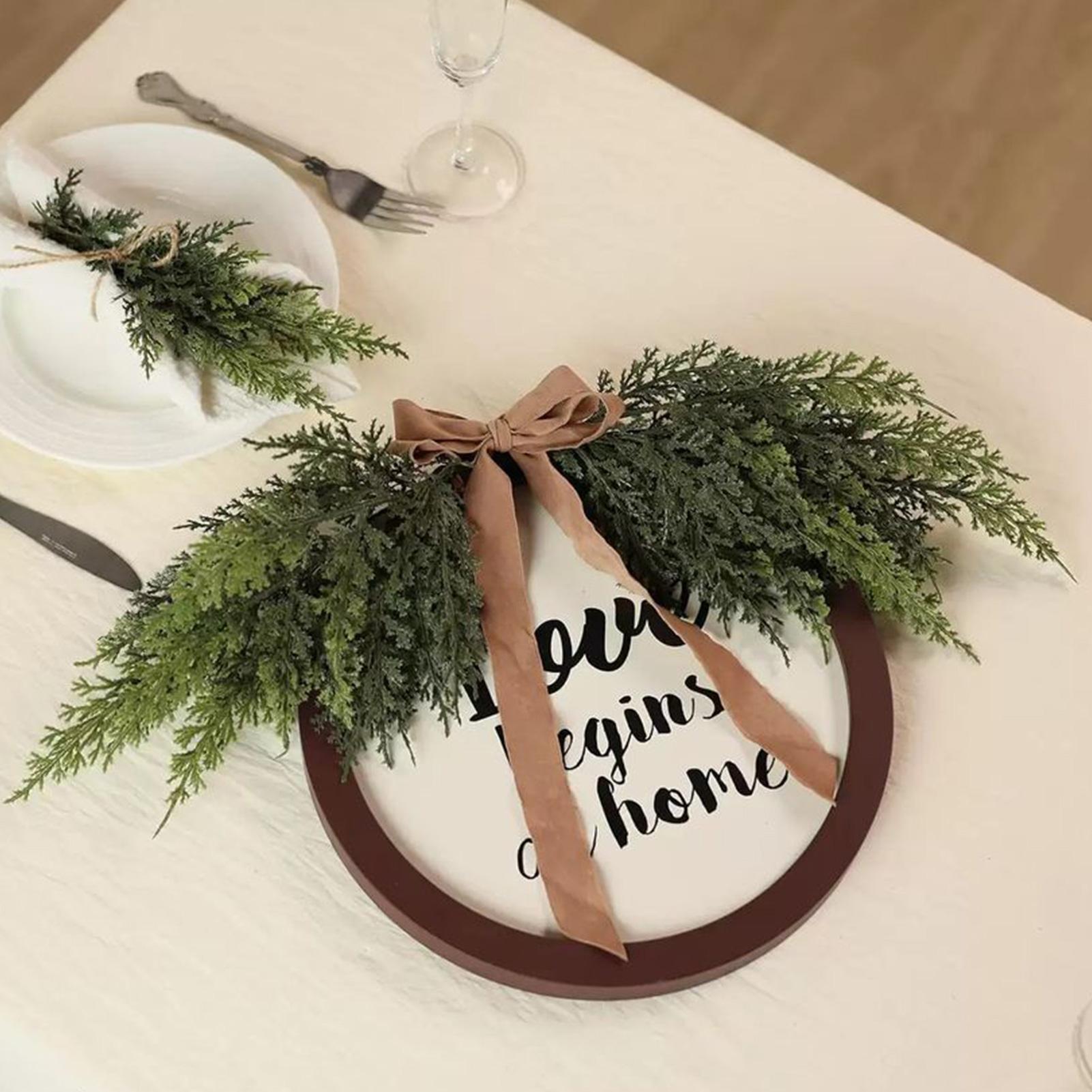 

Christmas Stems Artificial Pine Party Supplies Artificial Christmas Greenery Pine Stems for Crafts Wreath Vase Filler Mantel CN