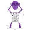 Wind-up Dancing Skeleton Toy Children Toddlers Desktop Mini 3D Print Shaking Skull Doll Spring Clockwork Toy Funny Birthday Gift Idea