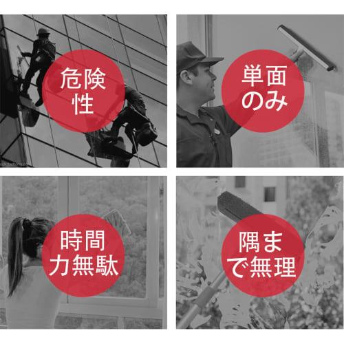 Double-Sided Glass Cleaner, Dedicated Glass Cleaning Tool, 16*12.5cm, Double-Sided Side Wiper for Double-Sided Window Cleaning, Window Wiping, Drop Pr