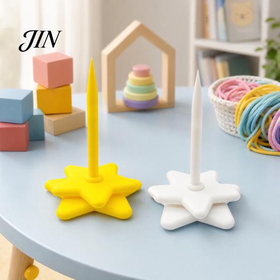 Handmade Wool Protector Yarn Holder for Crocheting Knitting, 3D Printed Star Base Stand Spinner, Anti-slip Ball Dispenser Knitting Lovers Craft