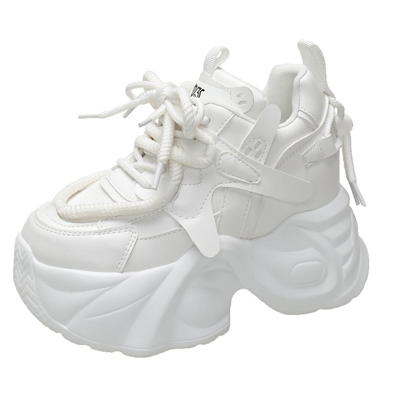 

Мода 10,5 см 2024 Женские кроссовки Run Star Высокие на платформе Женская спортивная обувь Белые Черные Повседневная модная обувь Вулканизированная обувь Feme 39 белый