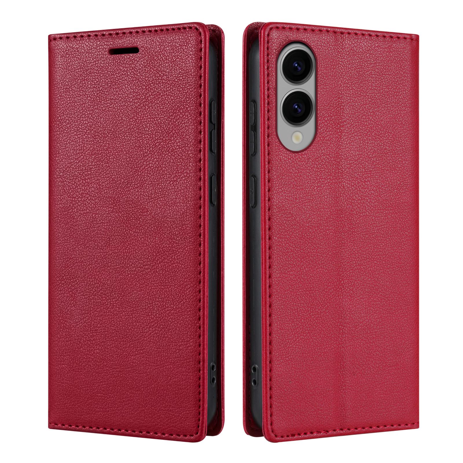 

For Samsung Galaxy S25 Edge Wallet Case Magnetic Closure PU Leather Phone Cover D