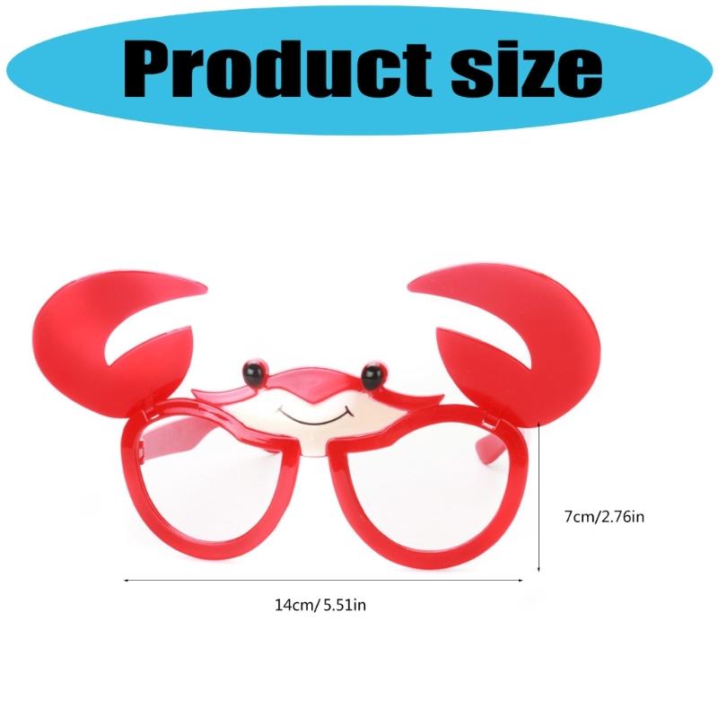 Funny Flipping Crab Glasses Frame Halloween Costume Accessories For Men Women Kid Adult Wedding Birthday Celebration