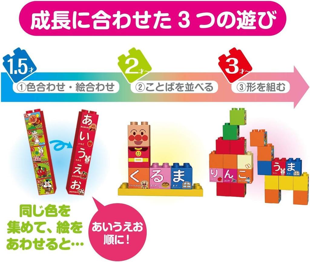 BlockLabo Anpanman Hiragana Block Bag Winter Includes Original [BANDAI] (2025 Bonus Blocks)