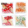 Fresh Fruit Cartoon Picks 100PCS Disposable Tags, with Decor Cocktail Garnish Sticks Picks, Durable Bamboo Skewers, for Fruits Barbecue