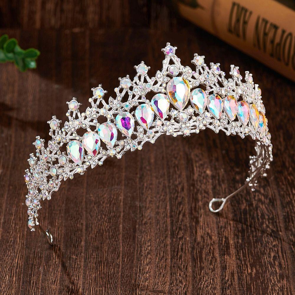 Luxury Baroque Queen Tiaras Elegant Bridal Headwear Zinc Zinc Alloy Princess Crown  Photography Props