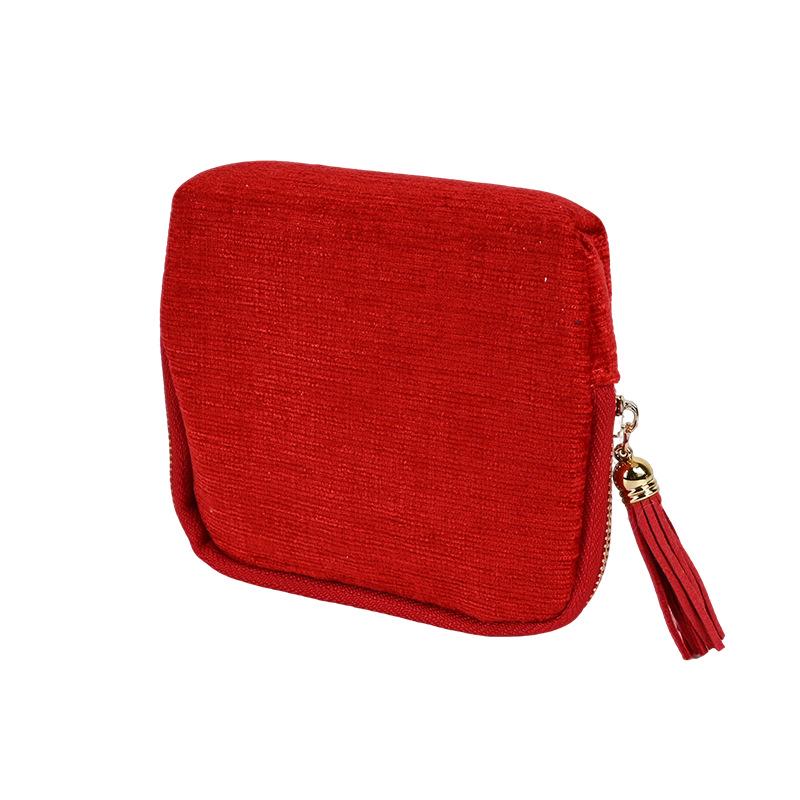 Velvet Multi-layer Jewelry Organizer: Portable Travel Storage for Rings, Necklaces, Earrings - Dustproof and Compact.